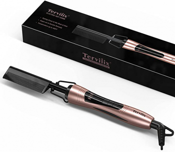 Electric Hot Comb by Terviiix Pressing Combs for Blac